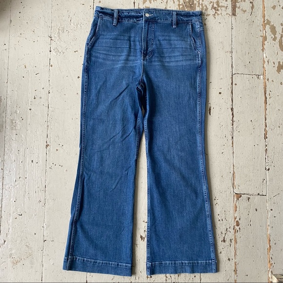 J Crew Jeans High Rise Wide Leg Trouser Pants K5200 - Picture 1 of 14